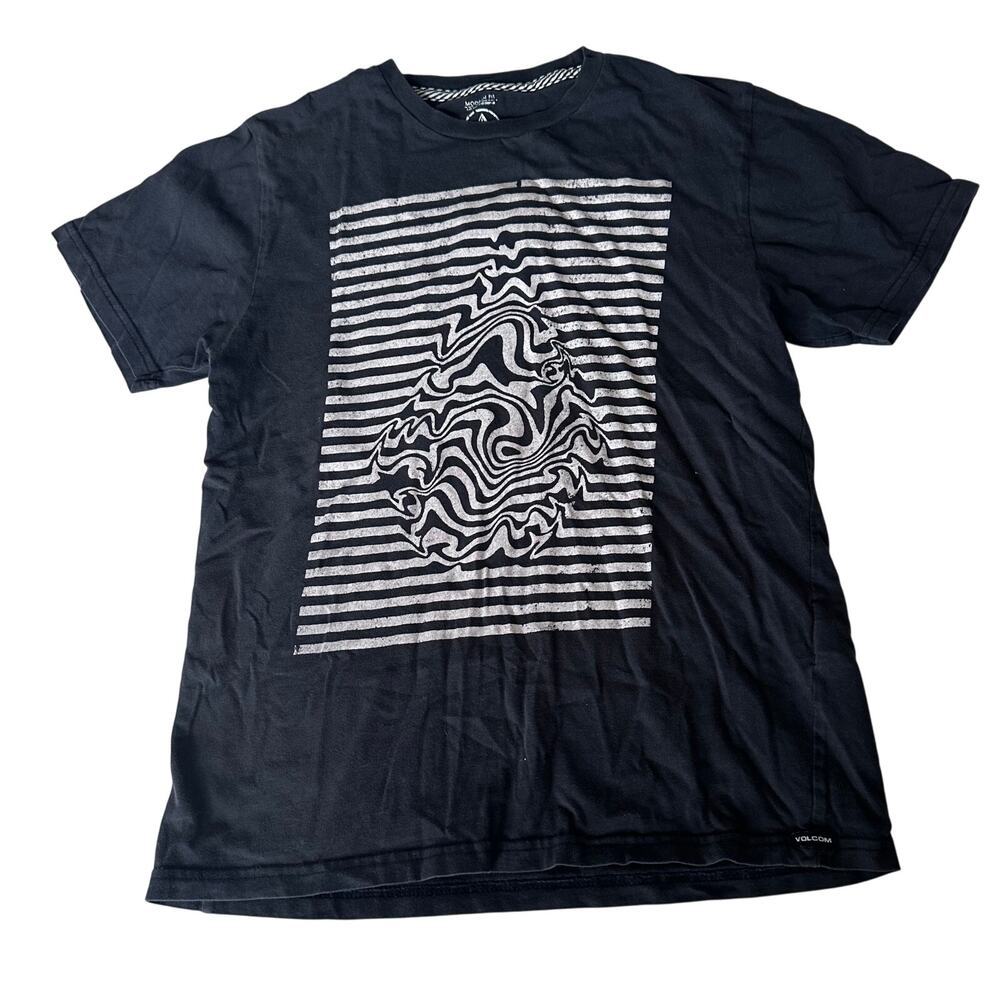 Volcom black Short Sleeve Logo Tee - large
